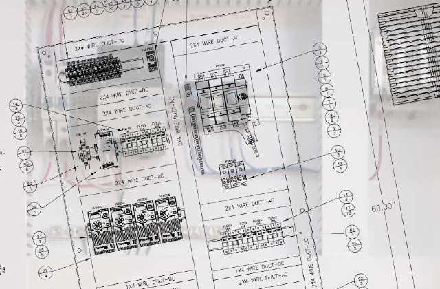Control panel documentation technical visual
